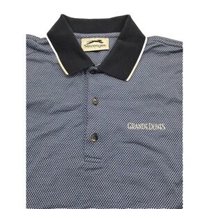 Vintage Slazneger Golf GRANDE DUNES Men's Blue Gray Polo Shirt - L